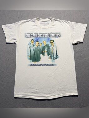 Backstreet Boys Millennium Tour Graphic T-Shirt Men’s Medium White Concert Tee